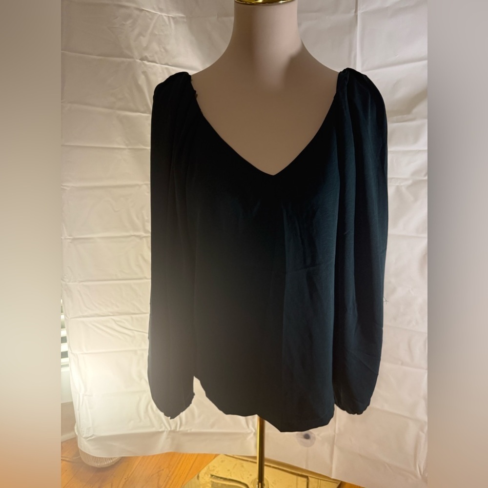 NWT bohme Green Long Sleeve Relaxed Blouse